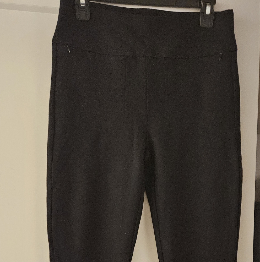 CAbi Black Leggings with Zip Leg & Pockets